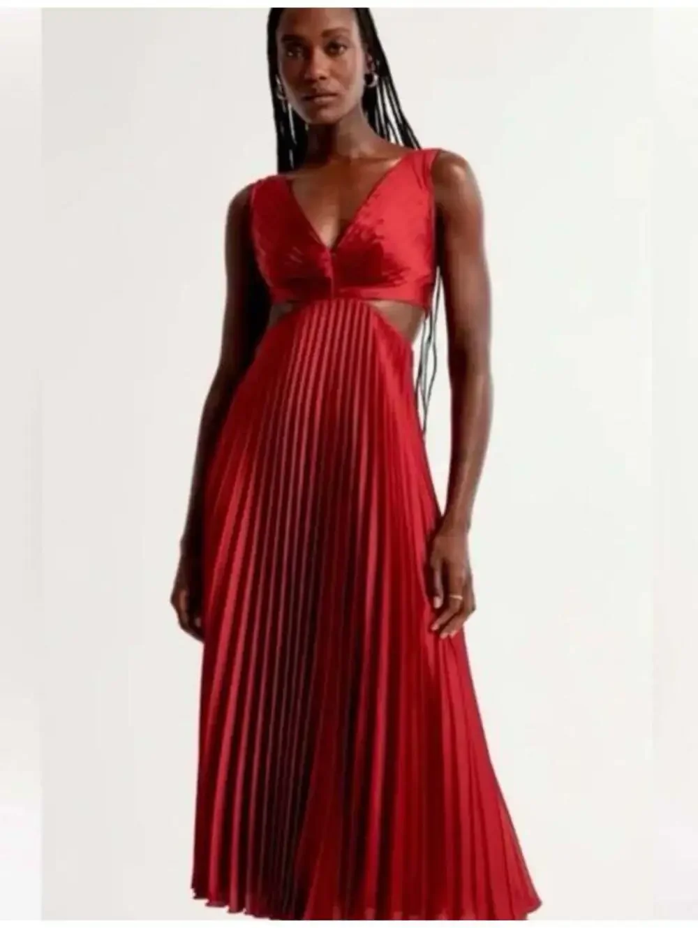 Abercrombie Pleated Maxi Dress XXSP